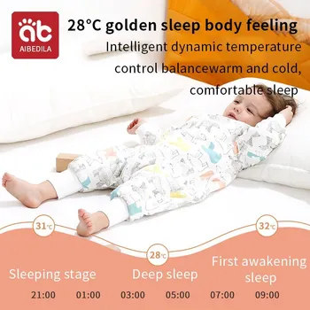 AIBEDILA Beebi magamiskott Beebidele Antibakteriaalne püsiva Temperatuuri Split-jala Talv Talvel Magab Voodi Kotid Ema Lapsed 2