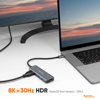 CableCreation USB-C-HUB 5 1 C-Tüüpi HDMI-2K 240Hz 8K 30Hz Adapter USB 3.0 PD 100W Docking Station PC Auru Teki 2