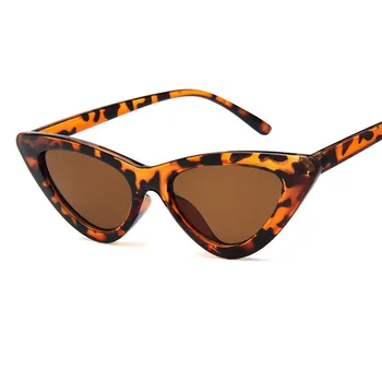 LEONLION Kassi Silmade Varju Naiste Mood Päikeseprillid Brändi Naine Vintage Kolmnurkne Cateye Prillid Seksikas Retro, Leopard Oculos 2