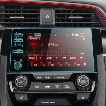 Karastatud klaasist screen protector film Honda Civic Sport 2019 2020 Auto raadio GPS Navigation sisustuselemendid 2