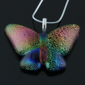 Õhevik Värvilise Glasuuriga Butterfly Pendant Nostalgiline Stiil Ehted Naiste Kaelakee Retro Stiilis 2