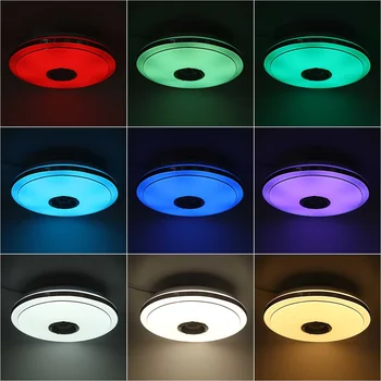 300W Kaasaegne RGB Reguleeritav, Muusikat, Lae Lamp Serveri & APP Kontrolli LED laelambid Kodu bluetooth Kõlar Valgustus Võistluskalendri 220V 2