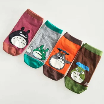 Totoro Sokk Naiste Sokid Hayao Miyazaki Filmi Puuvill Koomiks Anime Naljakas Uudsus Vabaaja Mugav Fashion Populaarne Calcetines 2