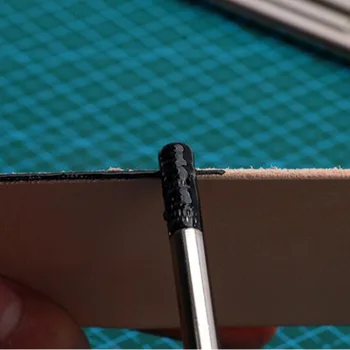 1tk Metallist Nahast Üks kord Edge Õli Liimimine Värvi Pliiatsi Aplikaator Kiire värvirull Vahend Nahk Käsitöö-Tööriistad 2
