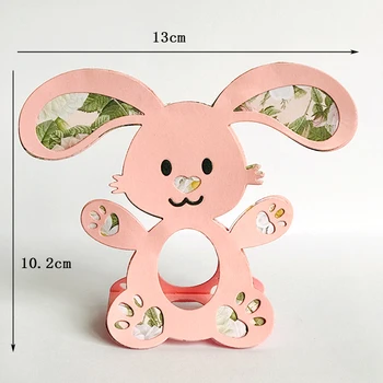 Tibu Bunny Easter Egg Omanik Lõikamine Sureb DIY Scrapbooking Küülik Muna Kast Sureb Reljeefse Dekoori Mall Surra Paber-Kaardid Foto 2