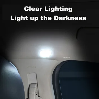 Juhtmeta Led Interior light LED Lamp Magnet Auto Lae Lamp Lugemine Kerge Auto Kaunistused Katuse Magnet Salongi Valgustus 2