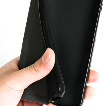 Luksus PU Leather Case For Nokia 215 4G Flip Case For Nokia 215 4G Telefoni Juhul Pehme TPU Silikoon tagakaas 2