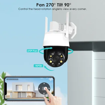 5MP WIFI IP Kaamera 20x Optiline Suum Inimeste Avastamine PTZ Kaamera Smart Home Värv Öise Nägemise CCTV Kaamera Järelevalve Monitor 2