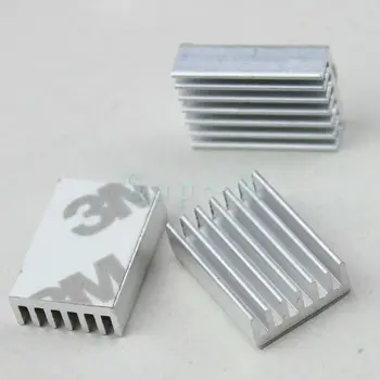 500pcs Gdstime 20 mm x 14 mm x 6 mm Pressitud Suure Võimsusega Alumiiniumist Led-Heatsink 20x14x6mm Radiaator chip Elektroonilise 3M Teibiga 2