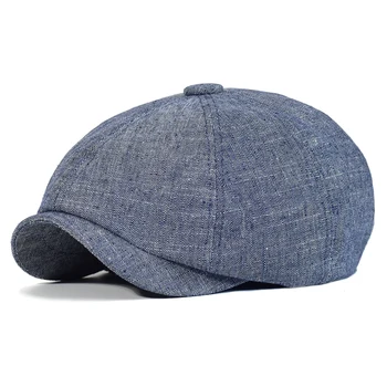 Newsboy ühise Põllumajanduspoliitika Meeste (sh risttoimse) Sidusega Puuvillane Kaheksa Paneel Müts Naiste Baker Poiss Mütsid Khaki Retro Mütsid Mees Barett 2