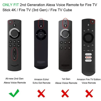 Amazon Alexa Hääl Remote Silikoonist, Puldi Puhul tuli, TV Pulga Soft Pestav Puldid Kontrolli Protector Kate 2