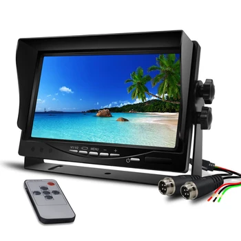 7 Tolline Auto Monitor TFT LCD-Nokats Kuvari Taga Vaadata Ekraani 12V/24V Sõiduki Backup Kaamera CCTV Kodu Turvalisuse Järelevalve 2