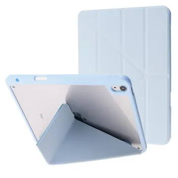 IPad Õhu 2020 Juhul 10-f-9 PU Nahk Akrüül Selge Tagasi Seisma Smart Cover For Funda iPad Õhu 4 Õhu-5 Puhul Pliiatsi Hoidja 2