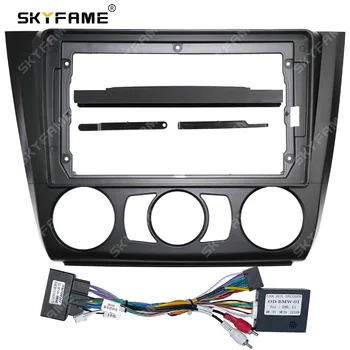 SKYFAME Auto Sidekirmega Raami Adapter Canbus Kasti Dekooder BMW 1-Seeria E81 E82 E87 E88 Android Raadio Kriips Panel Frame Kit 2