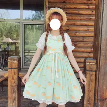 Tee Pool Jaapani Stiilis Tüdruk armas pehme jää lolita cosplay Pits kleit Neiu Kostüüm kleit 3