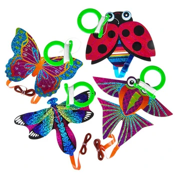 Lohe Lapsed Kaasaskantav Lapsed Väljas Suvi Vanema-lapse Interaktiivne Mänguasi Lennuk Liblikas Dragonfly Putukate Mini Lohe 3