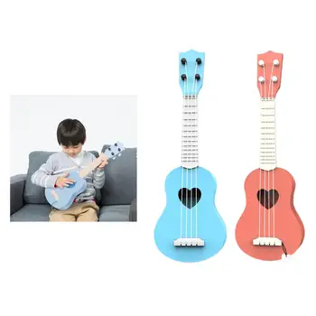 Ukulele 4 Strings Ukelele Hawaii Mini Kitarr Muusikariistad Õppe Koolitus Mänguasjad - Sinine Ja Roosa Värvi 3