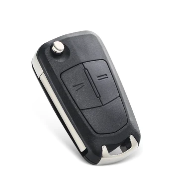 2 Nööpi Flip Remote Kokkuklapitavad Auto Võti Kest Vauxhall Opel Corsa Astra Vectra Signum Auto Võti Juhul Auto Katta Nr Kiip key shell 3