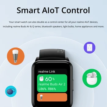 Realme Vaadata 2 Sport Smart Watch Puutetundlik Ekraan, Veekindel Bluetooth Smartwatch Mehed Naised Nutikas Käevõru Südame Löögisageduse Pedometer 3