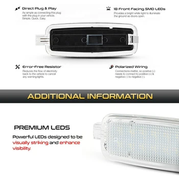 LED Interjööri päikesesirm Edevus Mirror Lamp Lugemine Kerge Audi A6 C6 C7 A4 B7 B8 A3 8P 8V TT 8J K5 A5 A8 S3 S4 A7 S5 RS6 S6 S8 3