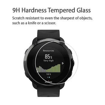 VSKEY 3TK Smart Watch Screen Protector for Suunto 3 Fitness Anti-Scratch Ring Karastatud Klaasist kaitsekile 3