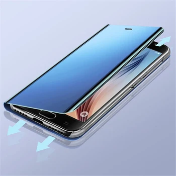 Samsung Galaxy A13 A33 A53 5G Juhul, Smart Mirror Nahast Flip Jalg Telefoni Puhul Samsungi A13 4G 13 33 53 tagakaas 3