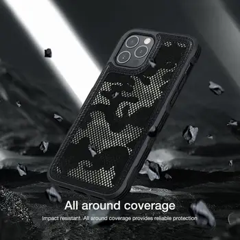 Nillkin iPhone 12 Pro Max Juhul Camo tagakaas Sõjalise Ultra-Õhuke Pehme Serv Kaitsva Telefon Case for iPhone 12 11 Pro Max 3