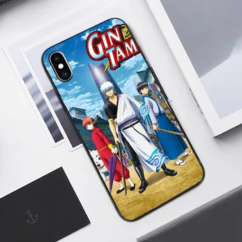 Koomiline GINTAMA mobiiltelefone Case For Iphone 13 12 Mini XS 11 Pro Max X-XR Mobile Shell 7 8 Plus 5S 6S 6 SE 2020 Manga kõvakaaneline 3
