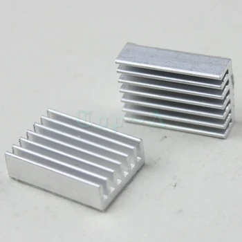 500pcs Gdstime 20 mm x 14 mm x 6 mm Pressitud Suure Võimsusega Alumiiniumist Led-Heatsink 20x14x6mm Radiaator chip Elektroonilise 3M Teibiga 3