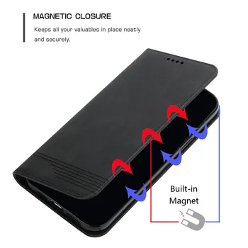 Uus Case for Samsung Galaxy S22 Pluss Nahk Magnet Klapp Kaart Rahakoti Juhtudel Samsung Lisa 20 S20 S21 S10 Lite Luksuslik Disain 3