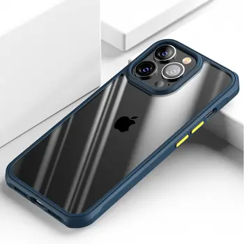 Anti-sügisel Selge Case For iPhone 13 Pro Max 13 Mini Juhul Kõva Plastikust Kate iPhone 13Pro Max iPhone13Cases Coque 3
