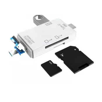 Tüüp C+Micro-USB+USB 3.0 1 OTG-Kaardi Lugeja kiire USB3.0 TF SD Adapter Mälukaardi Lugeja Android Telefon Sülearvuti 3