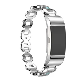 Casual Naiste Käevõru Watch Band Sobib bit Eest 2 Smart Watch Ansamblid Luksus Rhinestone Asendamine Rihmad Sobivad natuke Charge2 3