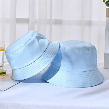 Uus Unisex Puuvill Kopp Mütsid Naiste Suvine Päevitus-Panama Müts Meeste Puhta Värvi Sunbonnet Fedoras Väljas Kalamees Müts Beach Ühise Põllumajanduspoliitika 3