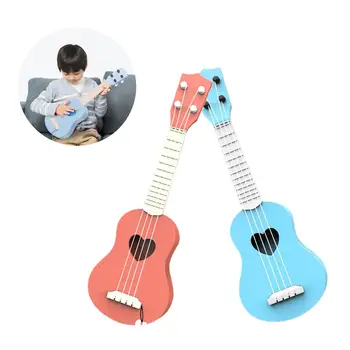 Ukulele 4 Strings Ukelele Hawaii Mini Kitarr Muusikariistad Õppe Koolitus Mänguasjad - Sinine Ja Roosa Värvi 4