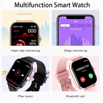 2022 Uus Smart Watch Naiste Mood Bluetooth Kõne Vaata Fitness Tracker Veekindel Sport Daamid Mehed Smartwatch Android ja IOS 4
