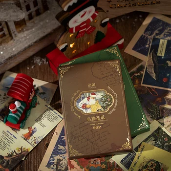 8packs/PALJU nostalgilised jõulud seeria retro raamatu sõnum memo pad 4