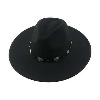 Mütsid Müts Fedora Mütsid Naistele Panama Lai Nokk 9,5 cm Suur Suurus Vöö Casual Luxury Ametlik Meeste Mütsid Must, Khaki Sombreros De Mujer 4