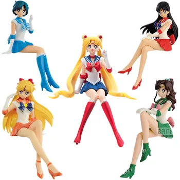 UUS 14CM rem ram Koomiks Anime Super Sailor Moon nukud PVC Tegevus Joonis Tiivad Kook Teenetemärgi Kogumise Mudeli Mänguasja Nukk 4