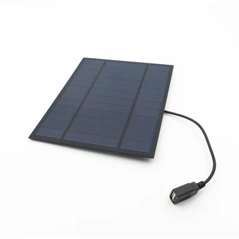 6V 1000mAh päikesepaneel Akulaadija 6Watt Polükristallilised Bluetooth kõlar Powebank digitaalkaamera 5V USB väljund 6VDC 4