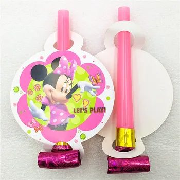 6tk/kott Minnie Mouse Partei Asjade Pidu Trompet Sarved Lapsed Baby Shower Isikule Teenetemärgi Kids Sünnipäeva Minnie Mouse Pidu 4