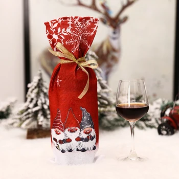 Santa Claus veinipudeli Kate jõulukaunistused Kodu 2020. Aasta Jõulud ladustamine Kingitus Navidad uusaasta Decor 2021 4