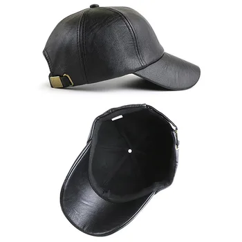 PU Nahk Baseball Cap Väljas Mütsid Meestele, Naistele, Reguleeritav Snapback Müts Mens Sport Mütsid Golf Jõusaal Töötab Väljas Mütsid 4