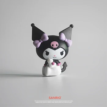 Kawaii Sanrio Hello Kittys Väike Ornament Anime Kuromi Cinnamoroll Tutt Puriin Cartoon Armas Töölaua Kaunistus Mänguasi Tüdrukud 4