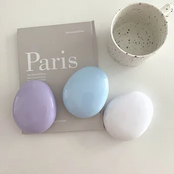 Uus Värv muna kontaktläätsede puhul peegel (Solid color pebble kontaktläätsede puhul travel kaasaskantav kontaktläätsede box 4