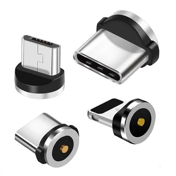 Magnetic Plug Kaabel Micro-USB-C-Tüüpi USB-C 8 pin Pistik Kiire Laadimine Magnetiga Laadija Juhtme Pistikud 4