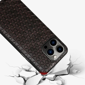 Cowhide Leather Phone case For iPhone 14 Pro Max 11 12 13Pro XS Max 8Plus Luksus Täielikult Kaitsvat iphone tagakaas 11Pro Max 4