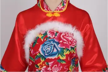 Uus Aasta Punane Hanfu Naiste Hiina Traditsiooniline Ülikond Riigi Noorem Stiilis Riided Fänn Yangko Etapp Tantsu Riided Kostüümid 4