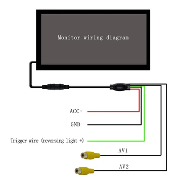 7 Tolline Auto Monitor TFT LCD-Nokats Kuvari Taga Vaadata Ekraani 12V/24V Sõiduki Backup Kaamera CCTV Kodu Turvalisuse Järelevalve 4