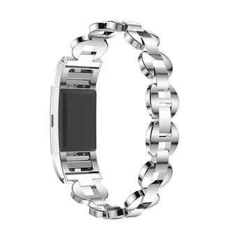 Casual Naiste Käevõru Watch Band Sobib bit Eest 2 Smart Watch Ansamblid Luksus Rhinestone Asendamine Rihmad Sobivad natuke Charge2 4